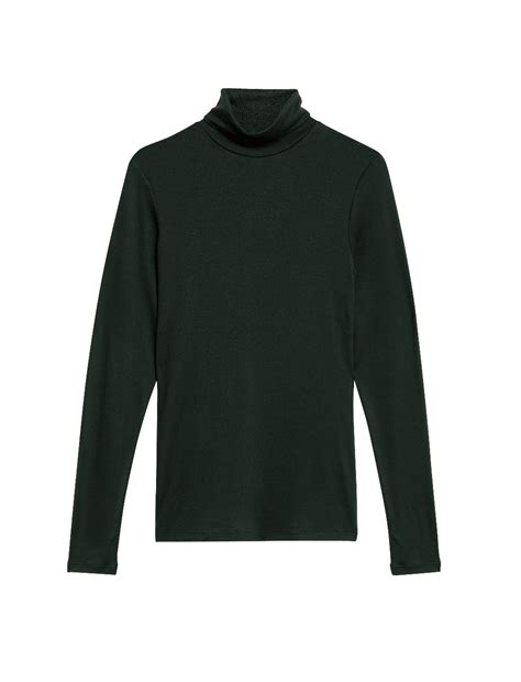 Buy Cosy Funnel Neck Slim Fit Top at Marks & Spencer