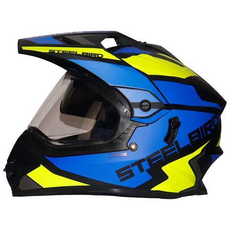 Steelbird SBH-13 / SB-42 Bang Silt Motocross Aerodynamic Matt Finish ...