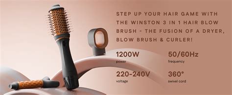 3 in 1 Hair Blow Brush & 2 in 1 Trimmer Combo