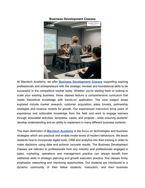 Business Development Classes 的图像结果