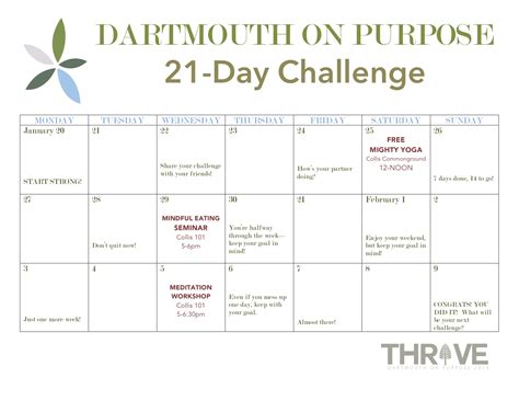 14W 21-Day Challenge | Dartmouth on Purpose