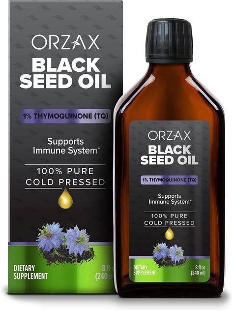 Amazon.com: Organic Black Seed Oil Cold Pressed Liquid - 4900mg Black ...