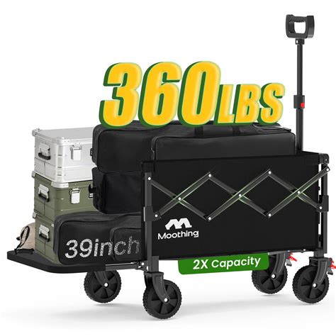 Moothing Collapsible Wagon, Wagons Carts Foldable with Tailgate ...