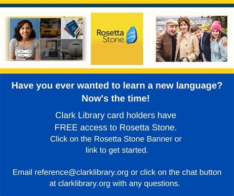 Rosetta Stone – Clark Public Library