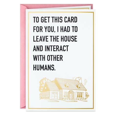 Hallmark Shoebox Funny Birthday Card (Had to Leave the House) - Walmart.com