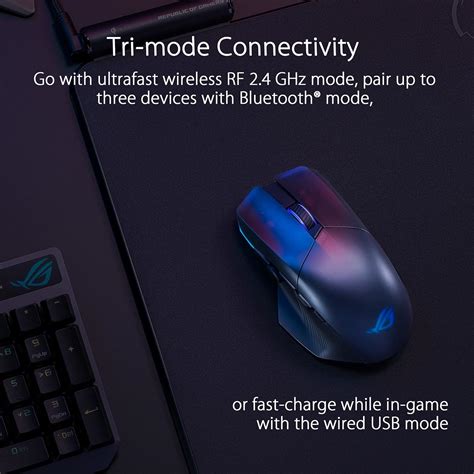 Buy Shop Asus ROG Chakram X Origin Wireless RGB Gaming Mouse (Balck) at ...