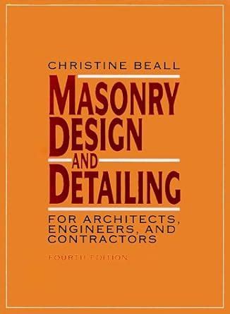 Buy Masonry Design and Detailing: For Architects, Engineers and ...
