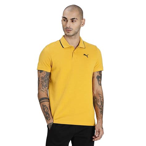 Buy Puma Men Ottoman Polo,Yellow -Medium at Amazon.in