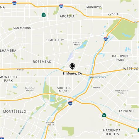 Mapa De El Monte, California