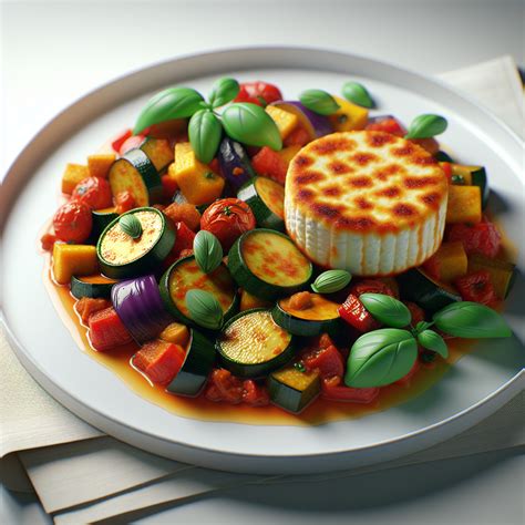 Ratatouille mit gebratenem Halloumi | malsati