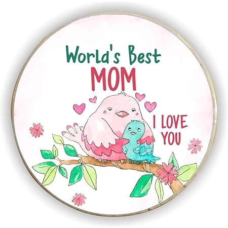 Buy TheYaYaCafe World's Best Mom Fridge Magnet - Round Online at Low ...