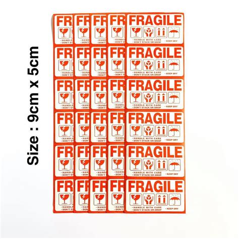 Image result for Fragile Sticker Label