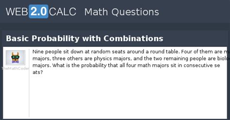 View question - Basic Probability with Combinations