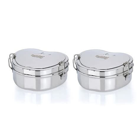 Buy Sumeet Stainless Steel Apple Lunch Box/Tiffin for Kids/School with ...
