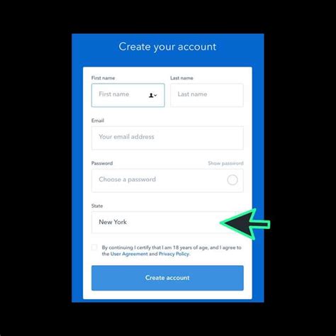 Image result for Coinbase Sign Up Process