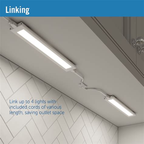 Utilitech 4-Pack 9-in Plug-in LED Under Cabinet Light Bar Light UC1306 ...