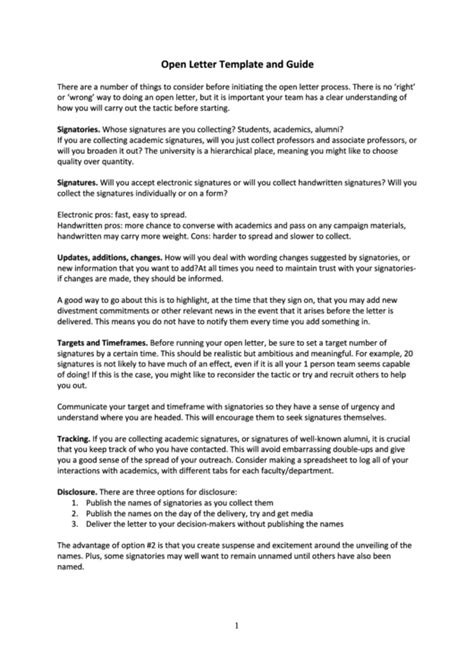 Image result for Open Letter Writing Guide