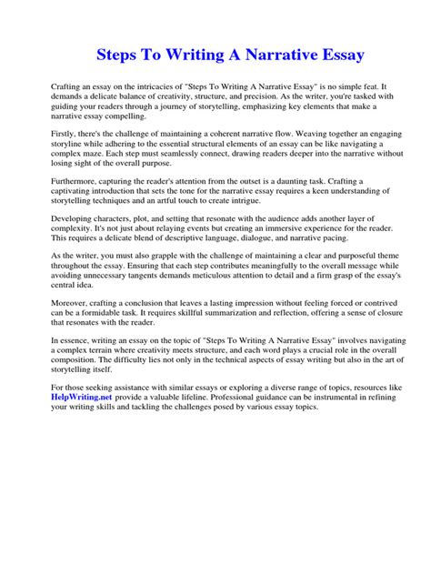 Image result for Narrative Essay Writing Guide