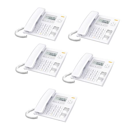 Alcatel T56 Corded Landline Phone With Caller Id And Handsfree White ...