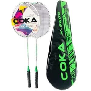 Buy Coka jointless Badminton Rackets Set of 2 with Premium Cover | Self ...