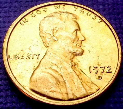 1972 D/D LINCOLN CENT DOUBLE DIE OBVERSE BEAUTIFUL DDO MS BU SLIGHT OFF ...