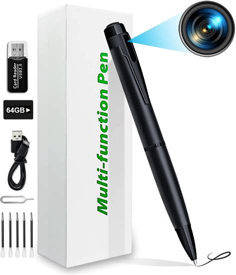 MITUUT 64GB Spy Camera Hidden Camera Pen Camera Ultra HD1080P Portable ...