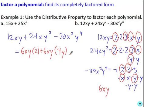 Image result for Factoring Distributive Property Examples