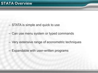 Image result for Stata Beginner Course