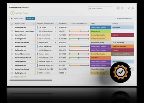Image result for Construction Permit Tracking Log