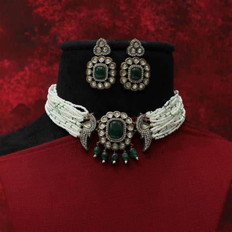 MOTI CHOKAR SET – Aditya Art Jewellery