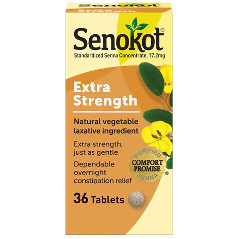 Senokot® Extra Strength Senna Laxative Tablets, 36 Ct HSA/FSA Eligible ...
