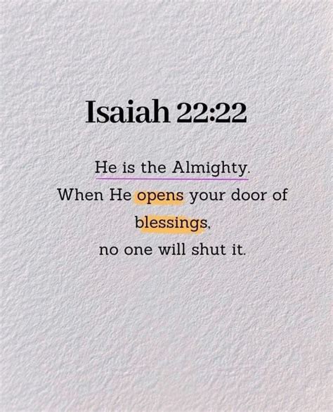 Isaiah 22:22 | The COMBS Organization