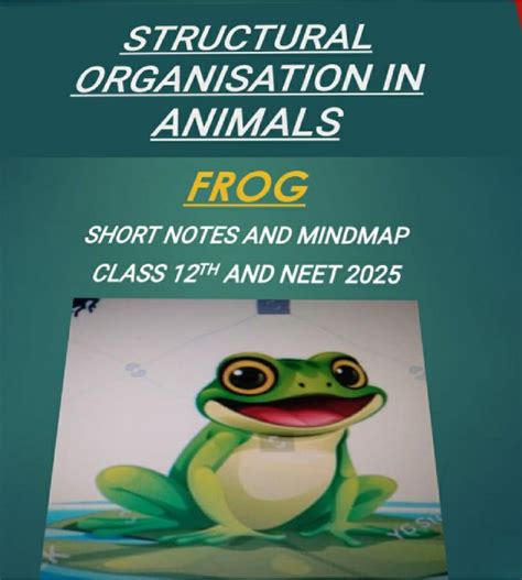 Frog notes - all the best - STRUCTURAL ORGANISATION IN ANIMALS FROG ...
