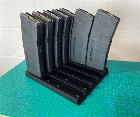 🧰 PMag 15 Capacity Magazine Holder (5 wide by 3 deep) (Mountable)・ STL ...