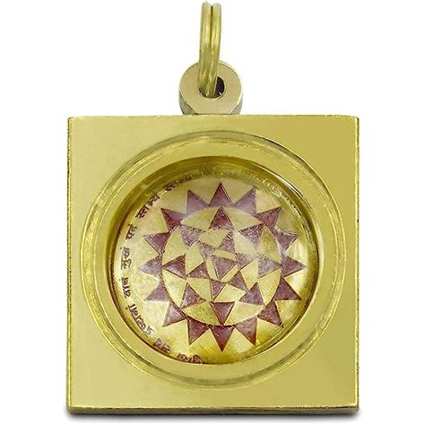 Buy Will and Weaves Abhimantrit Brass Maa Baglamukhi Yantra Locket Maa ...