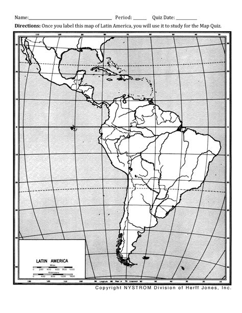 Latin America Map - Name ...