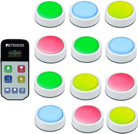Amazon.com: Retekess TM102 Game Show Buzzer System,Classroom Buzzers ...