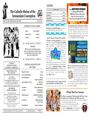 Fillable Online catholicshrineatlanta QUICK DATES ...