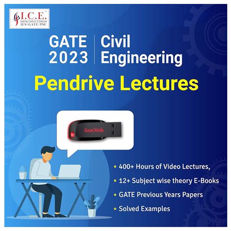 Buy GATE Civil Engineering 2023 : Pendrive Course (Video Lectures for ...