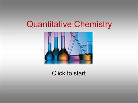 Image result for Quantitative Chemistry Experiments