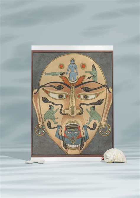 Tantric Face with Serpents – Esoteric A3 Poster | Indian Yogic ...