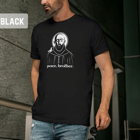 St. Francis Catholic Men's T-shirt, Catholic Saint Shirt, Catholic Dad ...