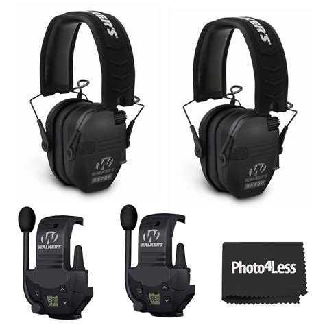 Walker's Razor Slim Ultra Low Profile Compact Design Adjustable Hearing ...