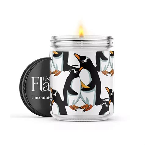 Penguins - 22-oz Candle Jar - Wildflowers