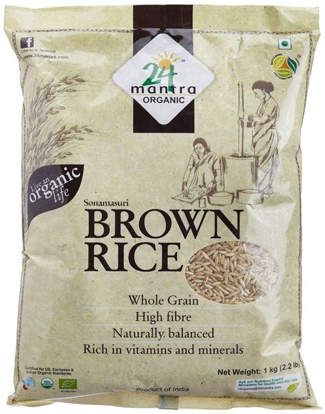24 Mantra Organic Brown Rice - Sonamasuri, 1kg Bag : Amazon.in: Grocery ...