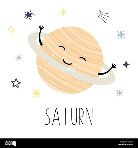 Saturn Cartoon Clipart