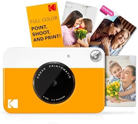 Kodak PRINTOMATIC Digital Instant Print Camera (Yellow), Full Color ...