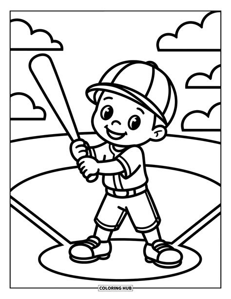 Baseball Coloring Pages 的图像结果
