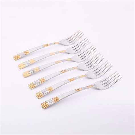 Buy WONDERCHEF Roma Multicolour Embellished Stainless Steel Dinner Fork ...