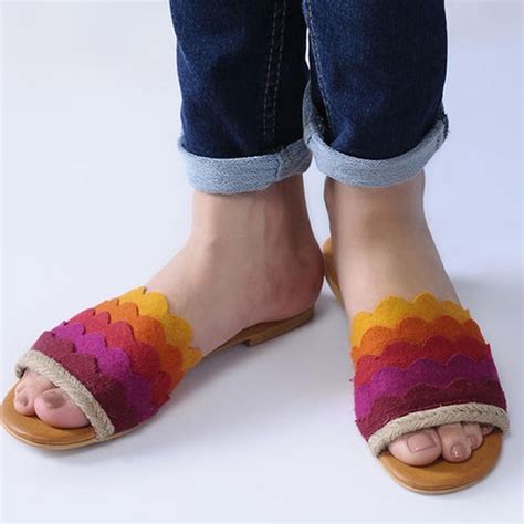 Get Pastel Aztec Shell Slides at ₹ 2800 | LBB Shop